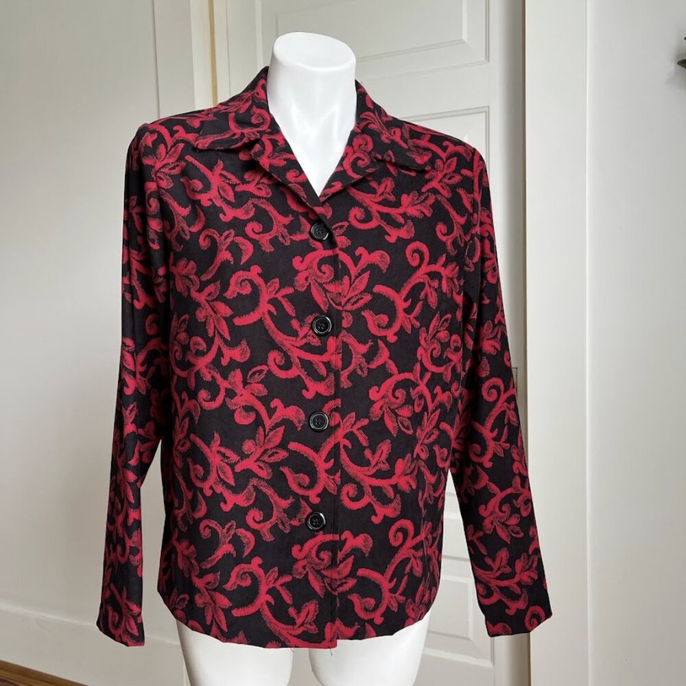 90s/00s black and red jacket